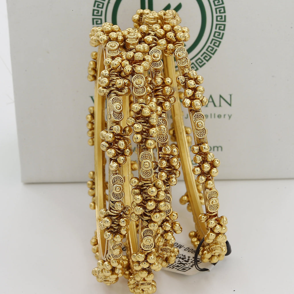 Antique High Quality Ghoghri Set Of 4 Bangles