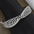 Sparkling Multi-Cut CZ Statement Diamond Kada