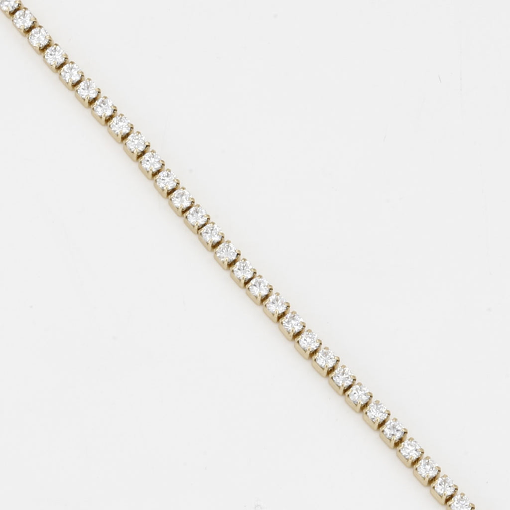Sparkling Gold Plated Rhinestone Tennis Bracelet