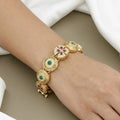 Heritage Enamel and Multi-Stone Gold-Plated Link Bracelet