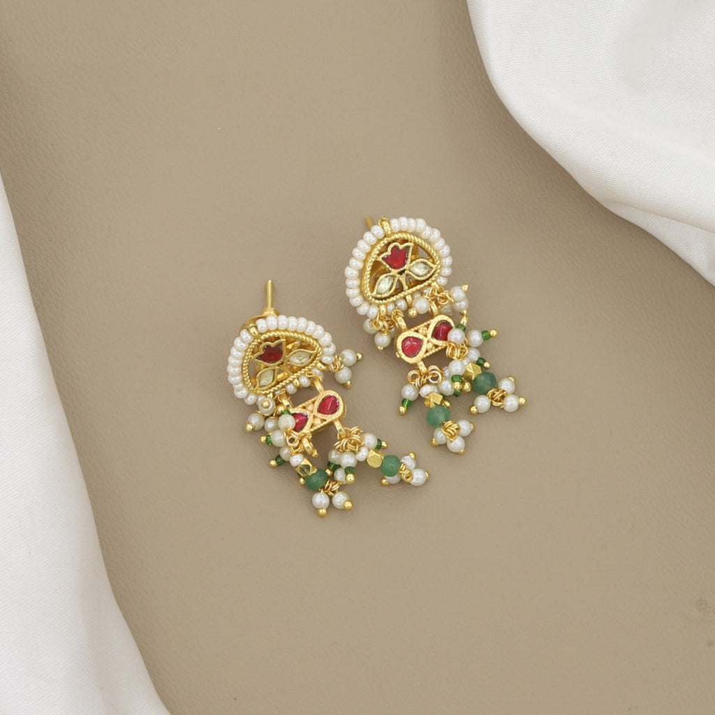Traditional Beaded Necklace & Earring Set