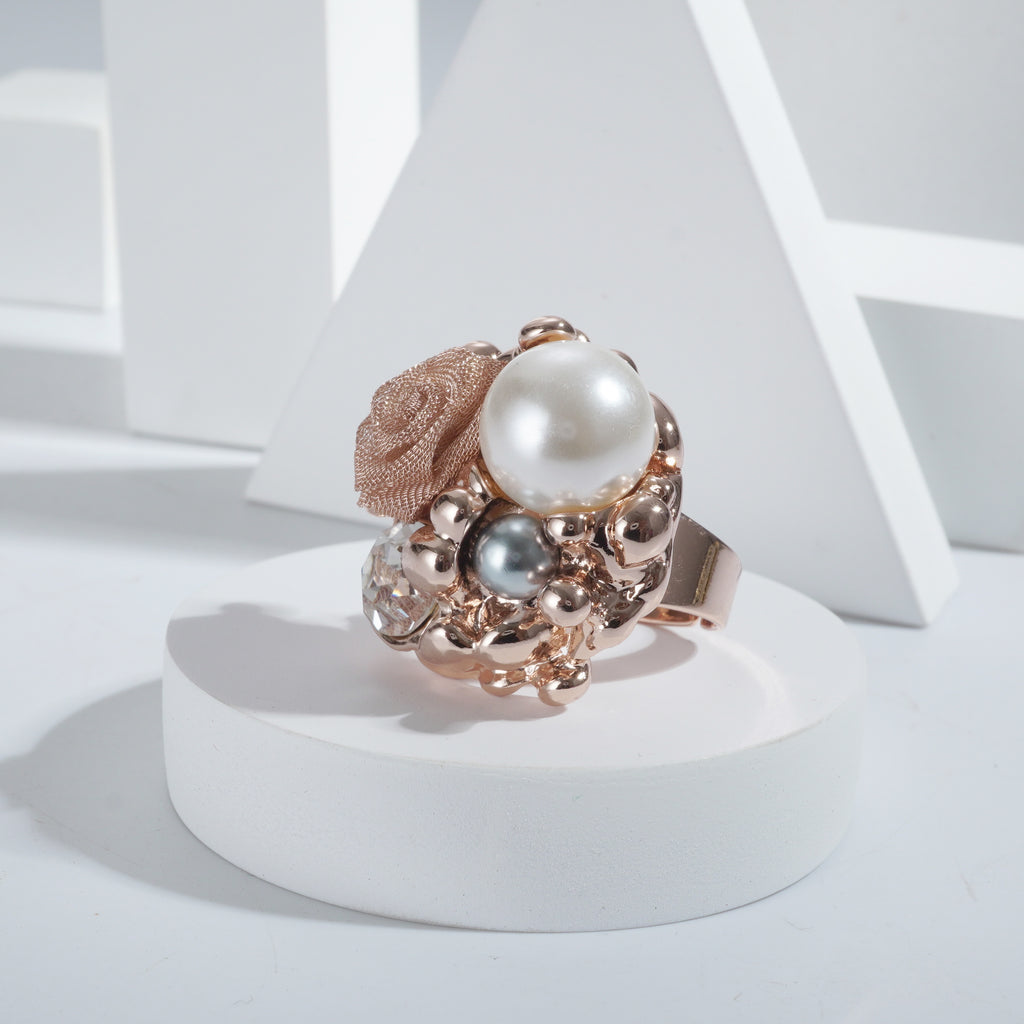 Rosepolished Imported Reception Wear Freesize Ring