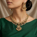 Traditional Antique Gold Tone Festive Necklace
