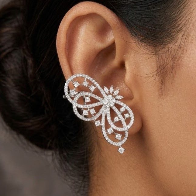 Luxury Pave Crystal Statement Ear Cuff